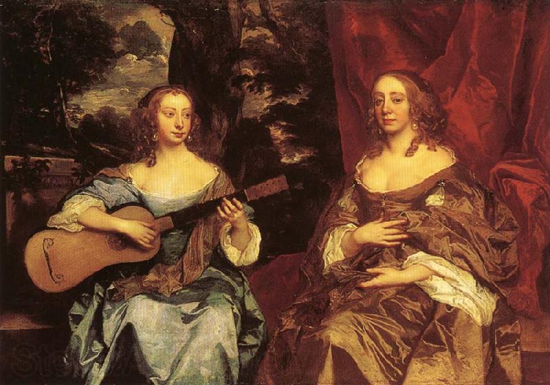 Sir Peter Lely Two Ladies of the Lake Family Norge oil painting art